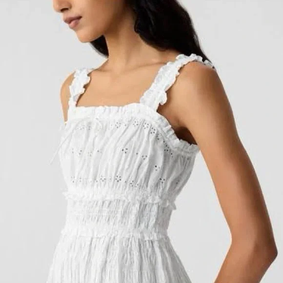 Doen x GAP white eyelet dress size m - Picture 3 of 8